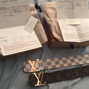 Authentic Louis Vuitton belts